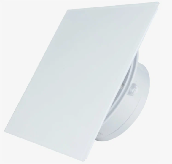 Вытяжной вентилятор для ванной MMP 100, тонкий, бесшумный, пластик, белый матовый, прямой Mmotors