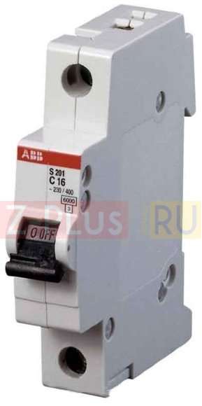ABB S201 C16 Автоматический выключатель 1-полюсной 2CDS251001R0164