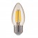 Филаментная светодиодная лампа "Свеча" C35 9W 4200K E27 (C35 прозрачный) BLE2706