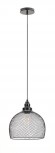 Б0037454 Светильник подвесной (подвес) ЭРА PL7 BK металл, E27, max 60W, высота плафона 280мм, подвеса 720мм, черный