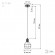Б0037458 Светильник подвесной (подвес) ЭРА PL11 BK металл, E27, max 60W, высота плафона 220мм, подвеса 730мм, черный