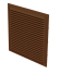 Решетка вентиляционная Вентс МВ 150-1С, 192х192 мм, цвет коричневый