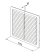 Решетка вентиляционная Вентс МВ 150-1С, 192х192 мм, цвет кварц